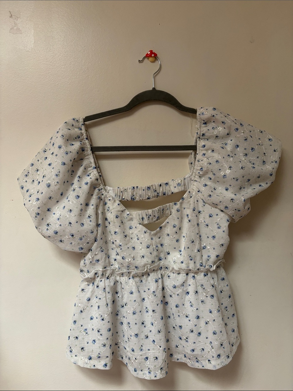 White Floral Top - Marshalls